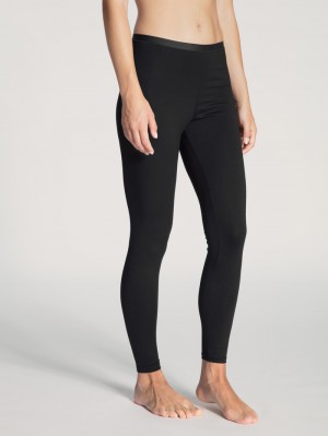 Calida Natural Comfort Leggings Loungewear Dam Schwarz | PAUN85012