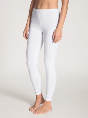 Calida Natural Comfort Leggings Loungewear Dam Weiss | MUDR68740