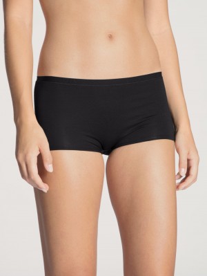 Calida Natural Comfort Shorty Regular Cut Underkläder Dam Schwarz | EOIA23897