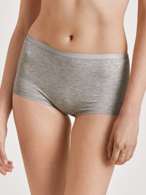 Calida Natural Comfort Shorty Regular Cut Underkläder Dam Grå | XNVA13486