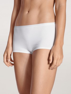 Calida Natural Comfort Shorty Regular Cut Underkläder Dam Weiss | GTMD83641