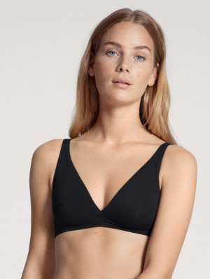 Calida Natural Comfort Soft Bra Underkläder Dam Schwarz | MHEF35460