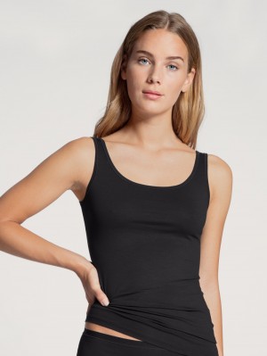 Calida Natural Comfort Tank Top Underkläder Dam Schwarz | PSHQ60534