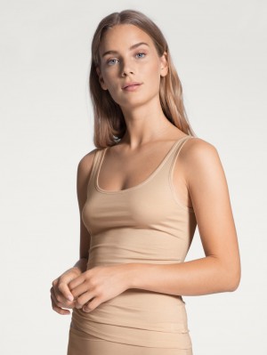 Calida Natural Comfort Tank Top Underkläder Dam Rosa | GQCW74895