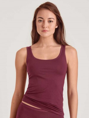 Calida Natural Comfort Tank Top Underkläder Dam Röda | KUNF84315