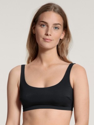 Calida Natural Skin Bustier, Cradle To Cradle Certified® Yoga Dam Svarta | WCYN68310
