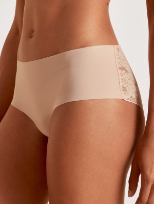 Calida Natural Skin Lace Panty, Cradle To Cradle Certified® Underkläder Dam Rosa | RUDS35869