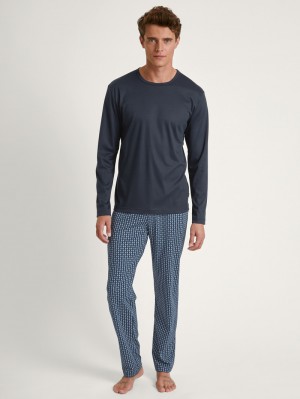 Calida Relax Streamline 2 Pyjama Sovkläder Herr Mörk | UKWF90783