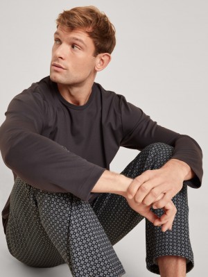 Calida Relax Streamline 2 Pyjama Sovkläder Herr Grå | KXQV20987