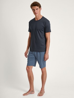 Calida Relax Streamline 2 Short Pyjama Sovkläder Herr Mörk | ZTDI30497