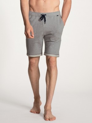 Calida Remix Basic Lounge Bermudas Loungewear Herr Carbon Melé | RTBO32468