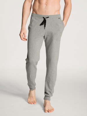 Calida Remix Basic Lounge Pants Loungewear Herr Carbon Melé | KMQV95027