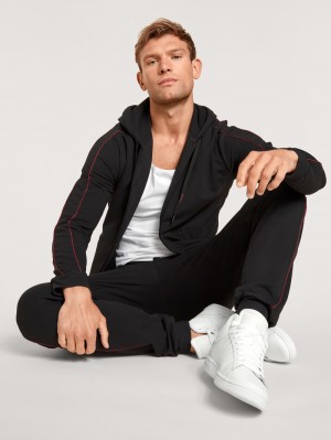 Calida Remix Basic Lounge Sweatpants Loungewear Herr Schwarz | INBG30456