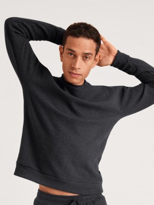 Calida Rmx Lounge Time Off Sweatshirt Loungewear Herr Anthrazit Melé | FHJN29817