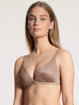 Calida Sensual Secrets Soft Bra Underkläder Dam Almondine | YZCJ70861