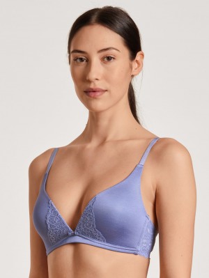 Calida Sensual Secrets Soft Bra Underkläder Dam Blå | EQXB80591