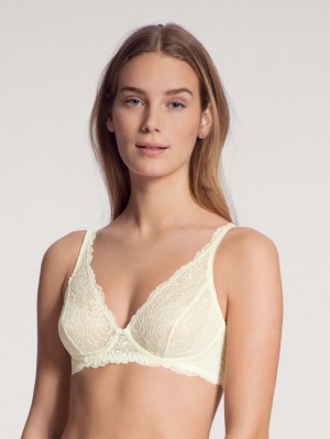 Calida Sensual Secrets Soft Non-wired Bra Underkläder Dam Alabaster Crème | UXQR35246