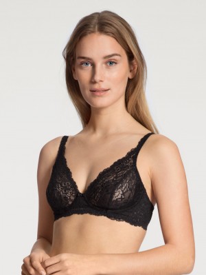 Calida Sensual Secrets Soft Non-wired Bra Underkläder Dam Schwarz | SHFL50846