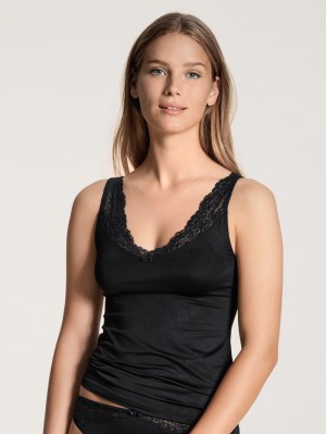 Calida Sensual Secrets Tank Top Underkläder Dam Schwarz | VGWD71238
