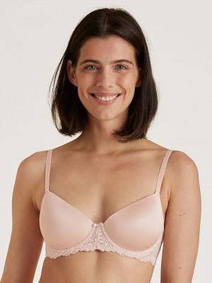 Calida Sensual Secrets Underwired T-shirt Bra With Padding Underkläder Dam Rosa | LWDR64173