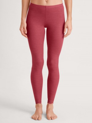 Calida Silky Wool Joy Leggings Underkläder Dam Röda | ZTAM19245
