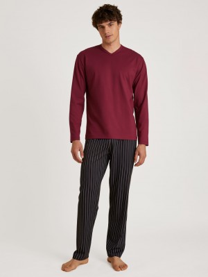 Calida Special Pyjama Sovkläder Herr Röda | XAZO57946
