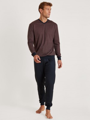 Calida Special Pyjama With Cuff Sovkläder Herr Redwood | BLZW65921