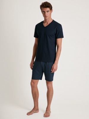 Calida Special Short Pyjama Sovkläder Herr Night Ink | ROIW43108