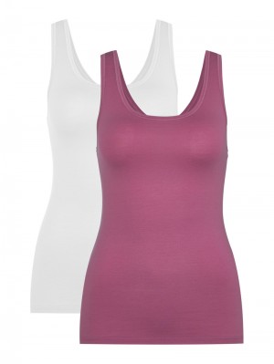 Calida Special Tank Top, 2-pack Underkläder Dam Röda | FPQK13428