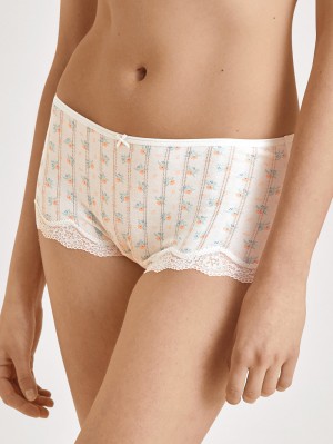 Calida Toujours Print Panty Underkläder Dam Vita | BDVA32190