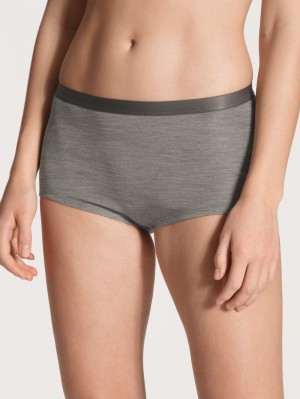 Calida True Confidence Panty, High Waist Underkläder Dam Platin Melé_ | ODPY16930