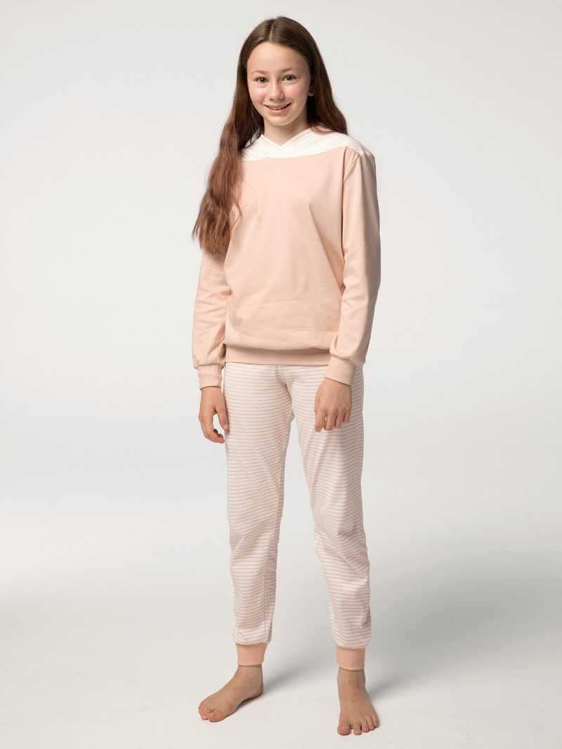 Calida Girls Youngster Pyjama With Cuff Pyjama Barn Rosa | QRPU54710