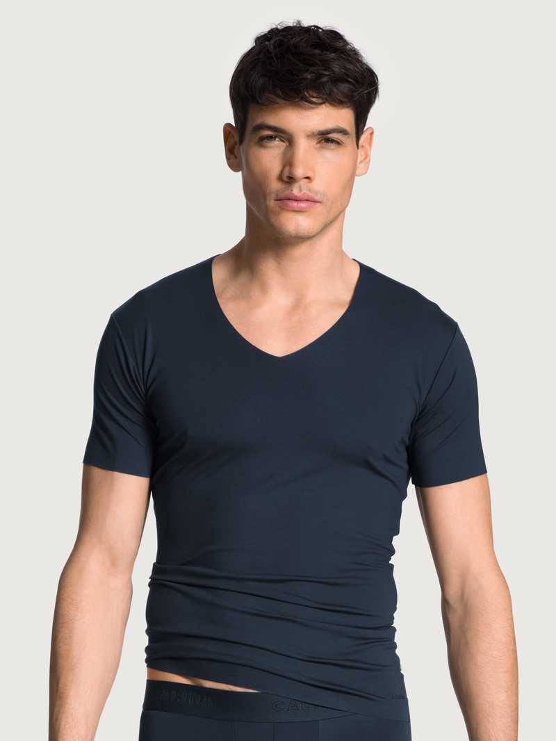 Calida Clean Line V-shirt Underkläder Herr Mörk | QMGN83165