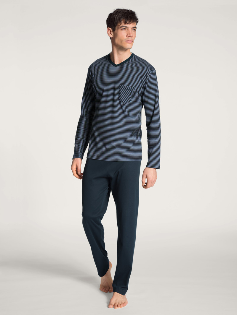 Calida Relax Streamline Pyjama Sovkläder Herr Mörk | IVUE60385
