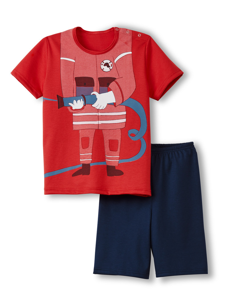 Calida Toddlers Fireman Children Short Pyjamas Pyjama Barn Röda | GIUW02156