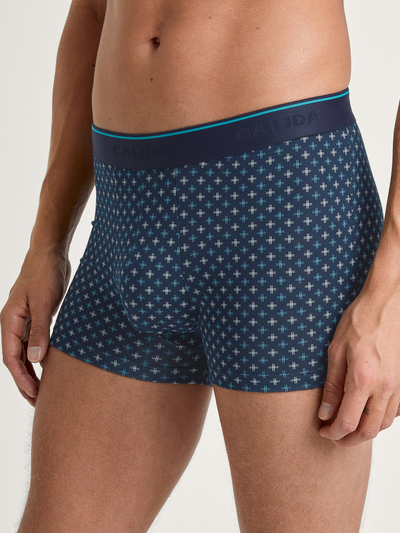 Calida Cotton Stretch Boxer Brief Underkläder Herr Mörk | BQKA98507