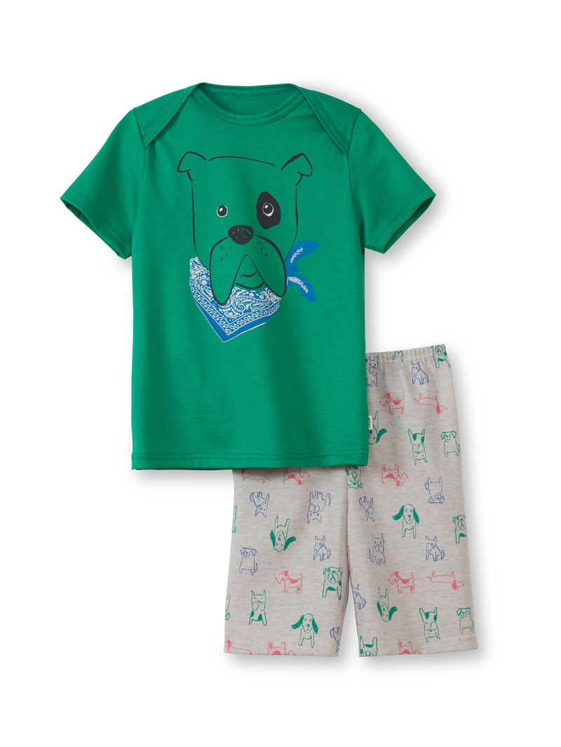 Calida Toddlers Puppy Short Pyjama Pyjama Barn Gröna | PXBT28594