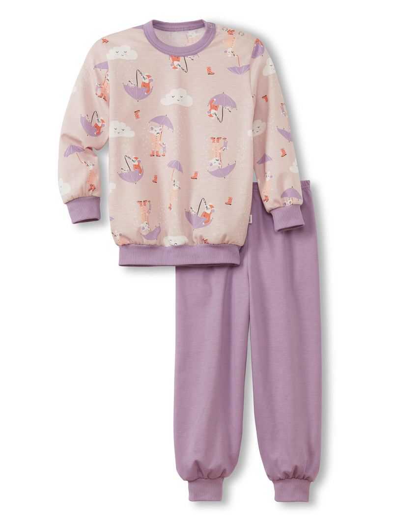 Calida Toddlers Umbrella Pyjama With Cuff Pyjama Barn Lavendel | TWHC36829