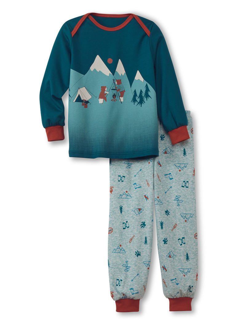 Calida Toddlers Scout Pyjama With Cuff Pyjama Barn Mörk | WNVL47859