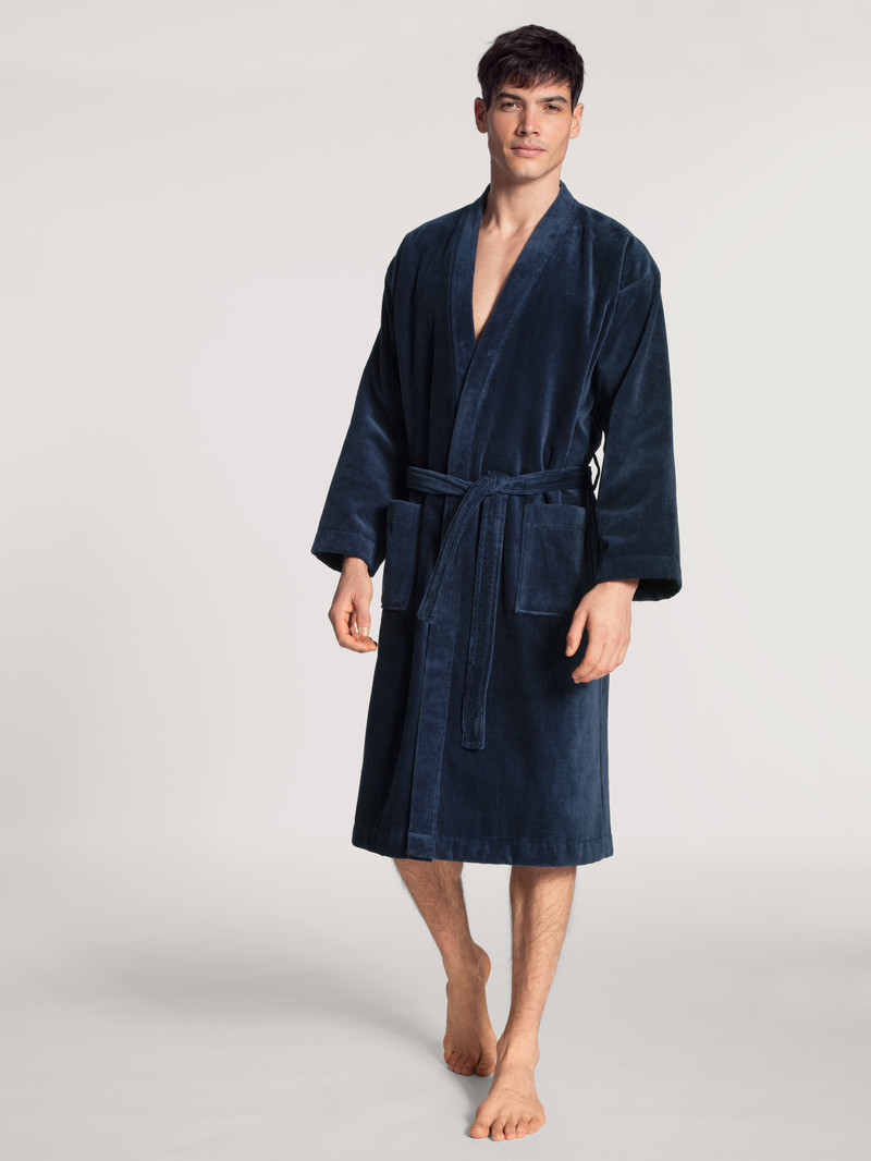 Calida After Shower Bathrobe Pyjama Barn Mörkblå | YCMB60953
