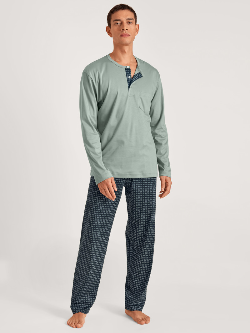 Calida Relax Selected 2 Pyjama Sovkläder Herr Grå | VXKM16437