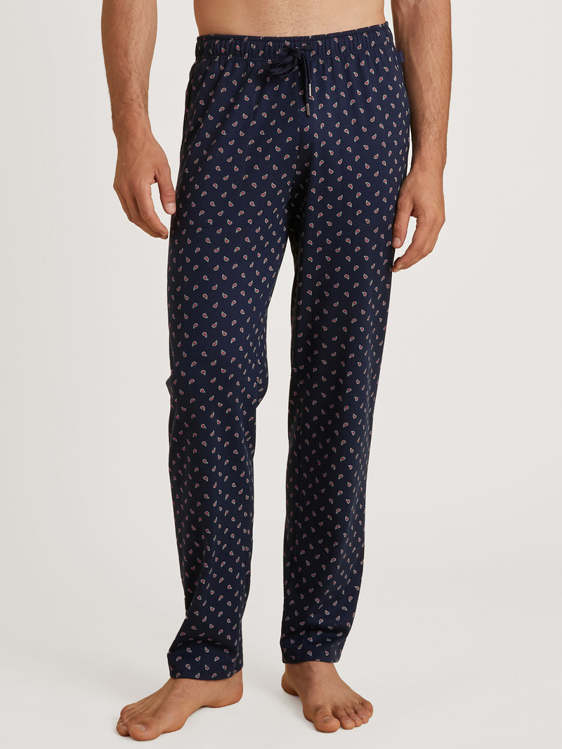 Calida Special Long Pants With Side Pockets Sovkläder Herr Mörk | TKQI70385