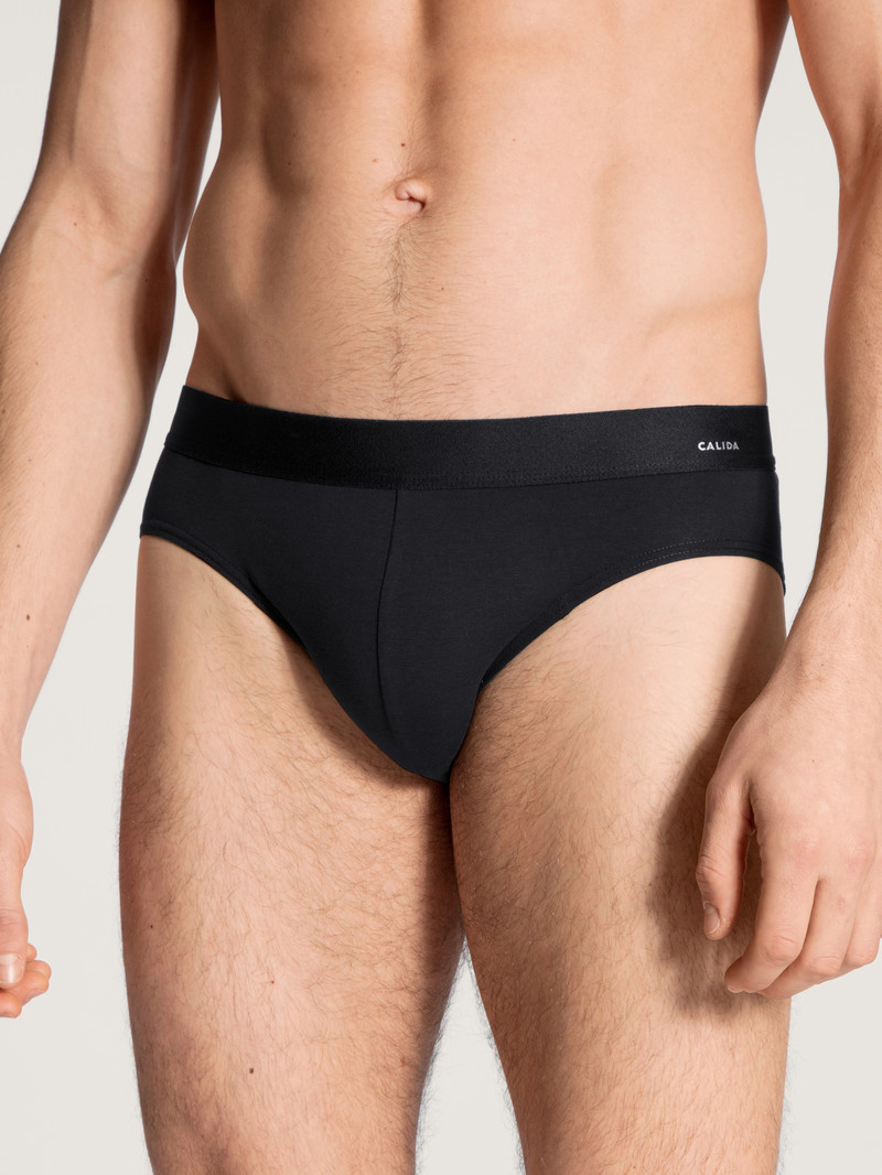 Calida Cotton Code Brief Underkläder Herr Schwarz | HEMW49576