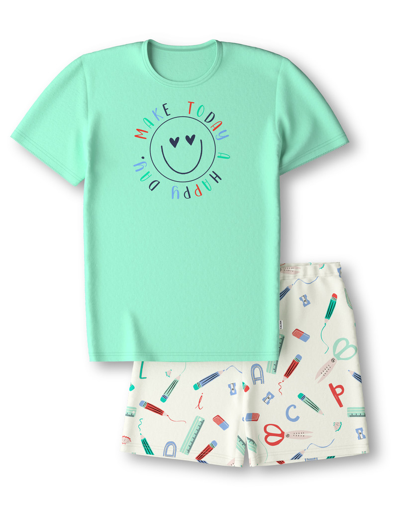 Calida Kids Abc Short Pyjama Pyjama Barn Gröna | BGRP08793