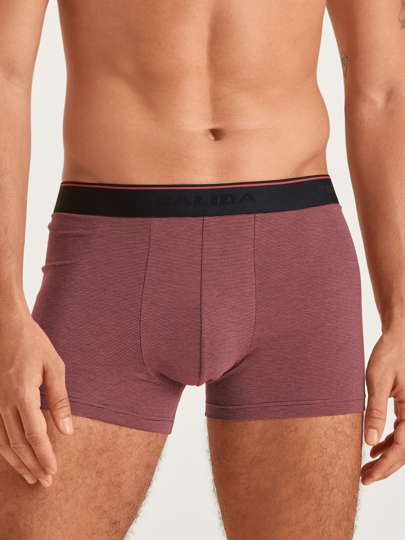 Calida Cotton Stretch Boxer Brief Underkläder Herr Röda | FNAH49715