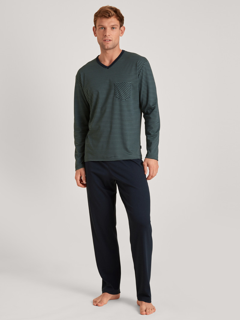 Calida Relax Streamline Pyjama Sovkläder Herr Mörk | BEOS51603