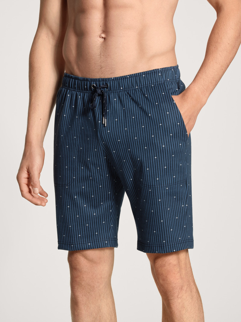 Calida Remix Basic Sleep Bermudas Sovkläder Herr Blå | BPQL74512