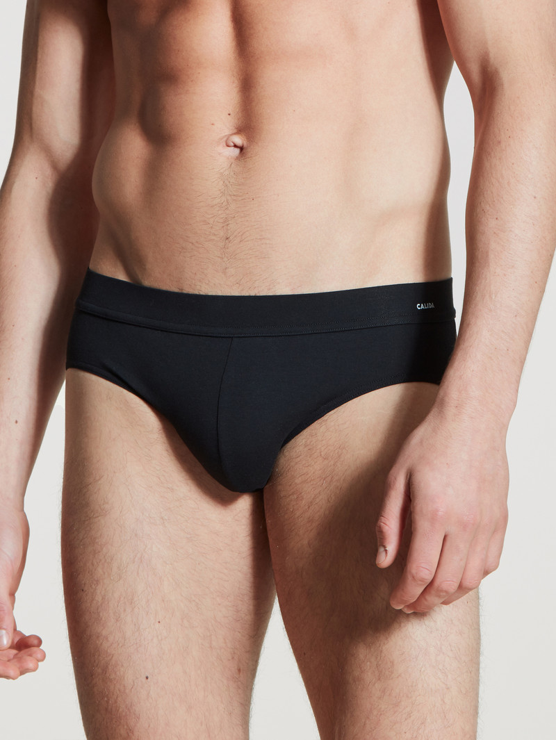 Calida Cotton Code Brief Underkläder Herr Schwarz | RCWD29847