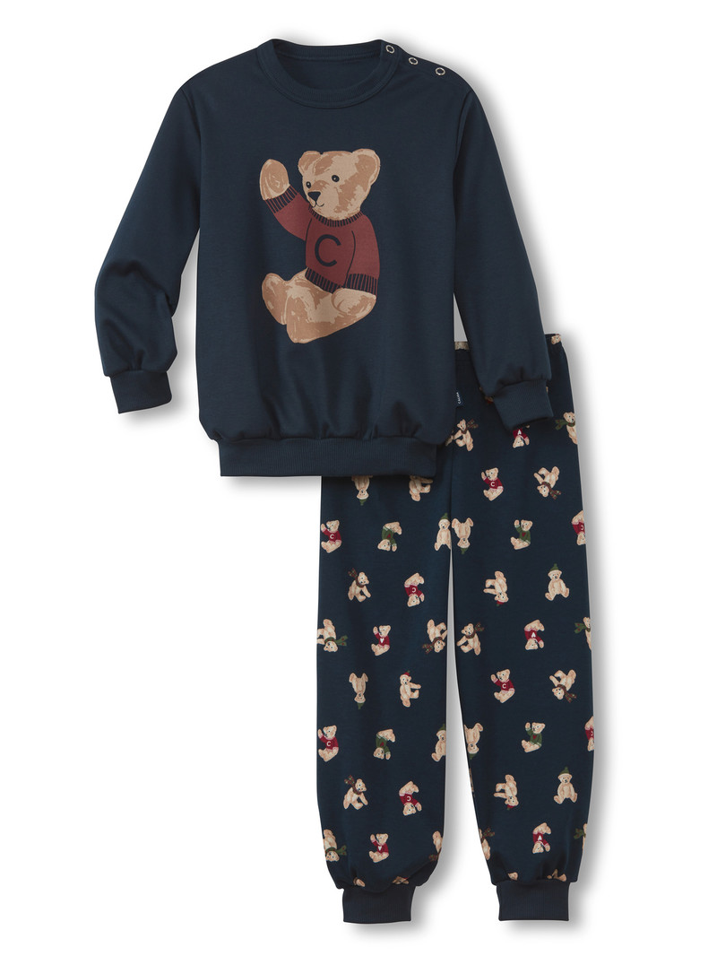 Calida Family & Friends Pyjama With Cuff Pyjama Barn Mörk | WAOG03794