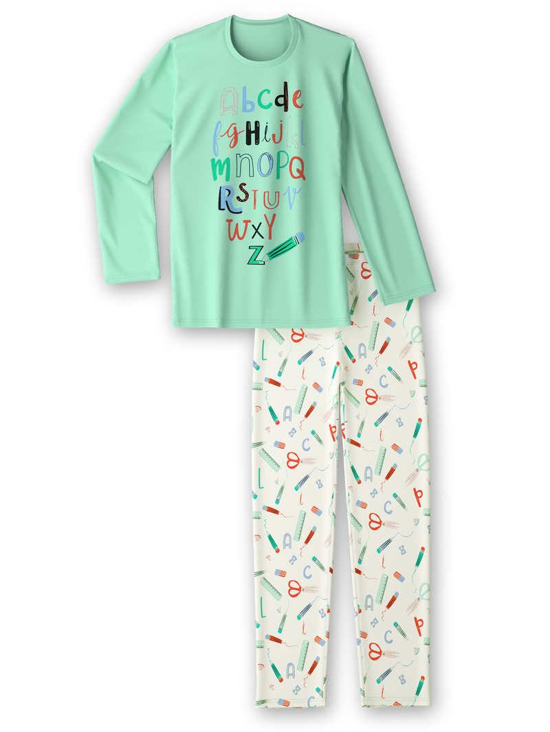 Calida Kids Abc Pyjama Pyjama Barn Gröna | JWPN52940